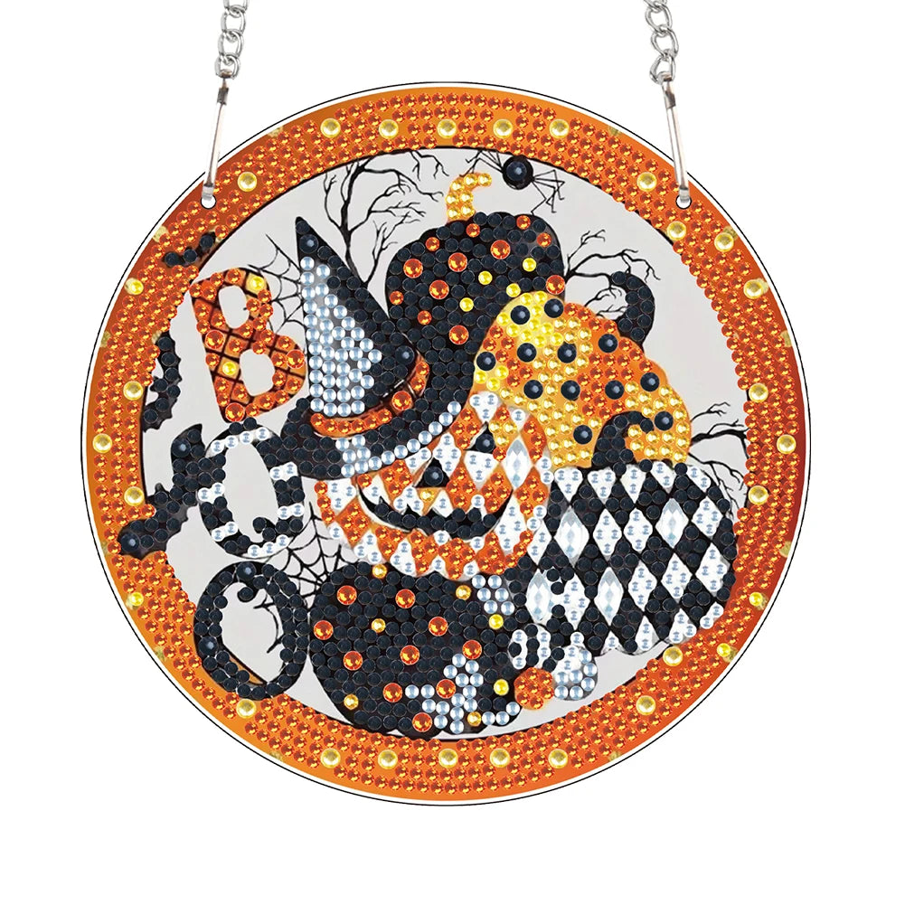 5D Halloween Diamond Painting Pendant DIY Cartoon Ghost Craft