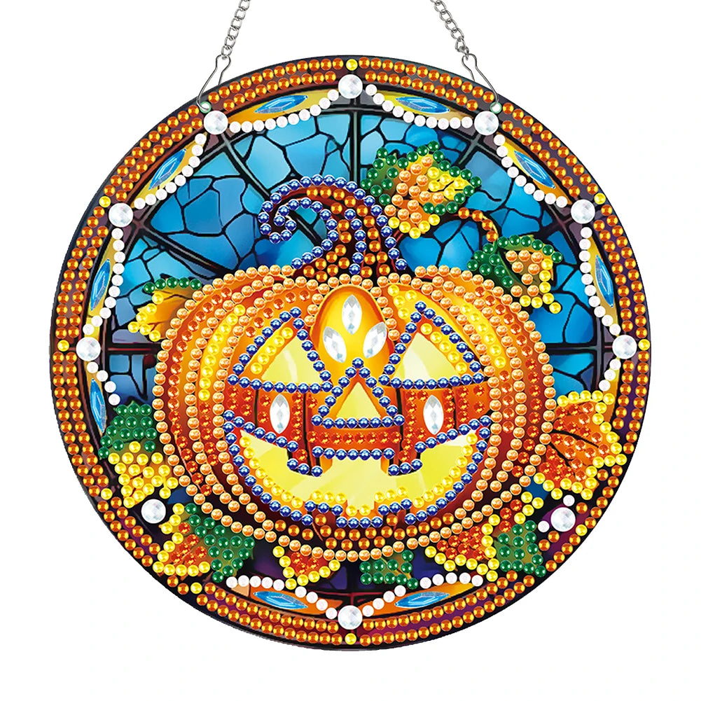 5D Halloween Diamond Painting Pendant DIY Cartoon Ghost Craft