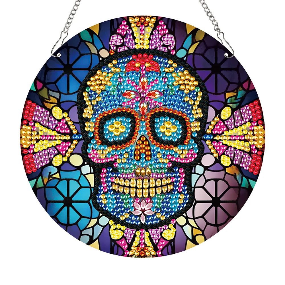 5D Halloween Diamond Painting Pendant DIY Cartoon Ghost Craft