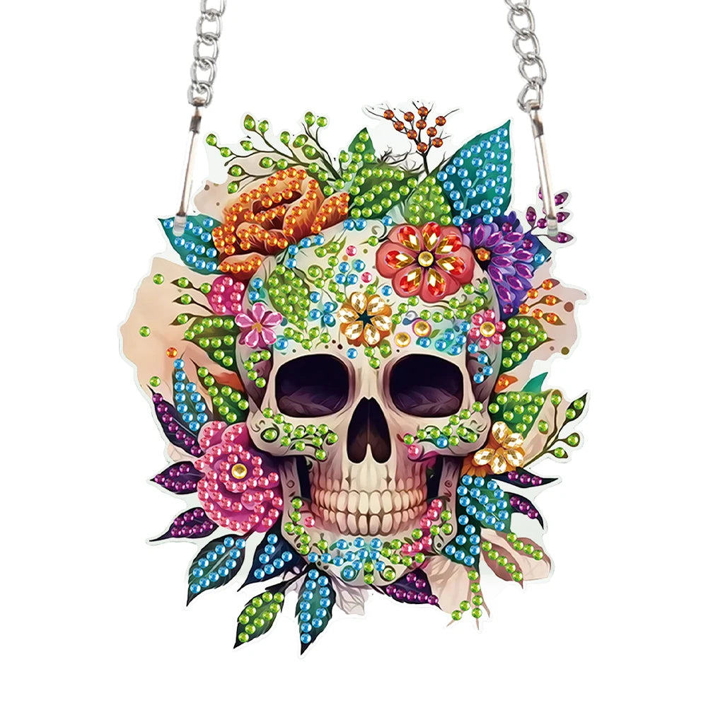 5D Halloween Diamond Painting Pendant DIY Cartoon Ghost Craft