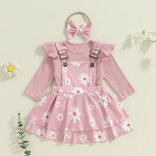 Adorable Baby Girls Winter Outfit Set with Knit Sweater